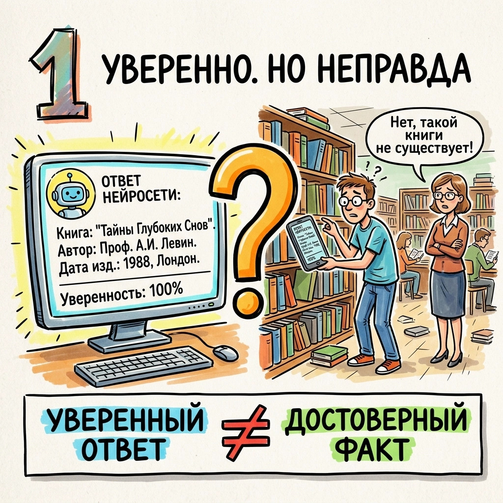 ии придумывает несуществующее