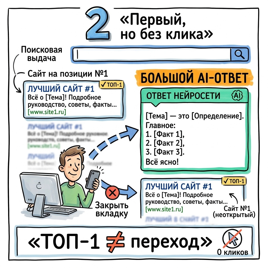 первый, но без клика