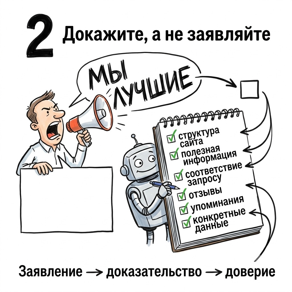докажите, а не заявляйте