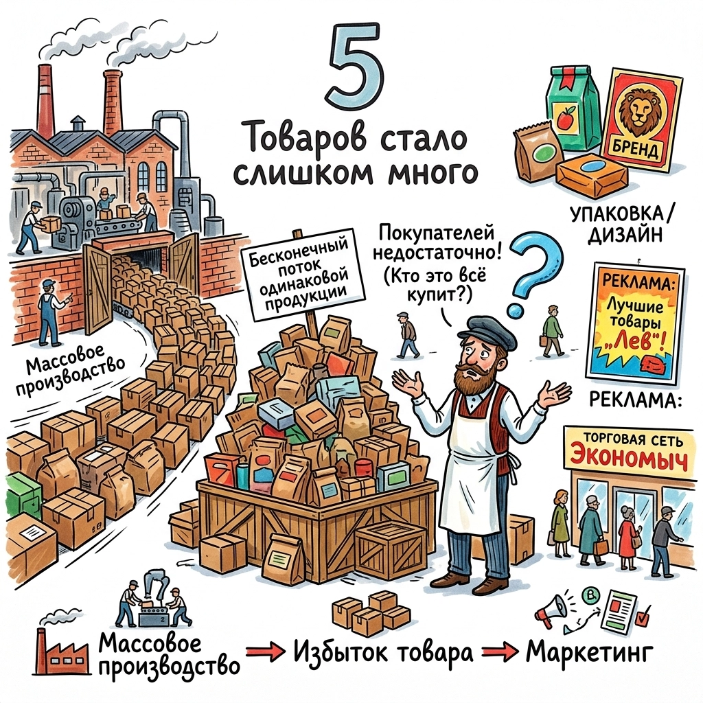 товаров стало слишком много