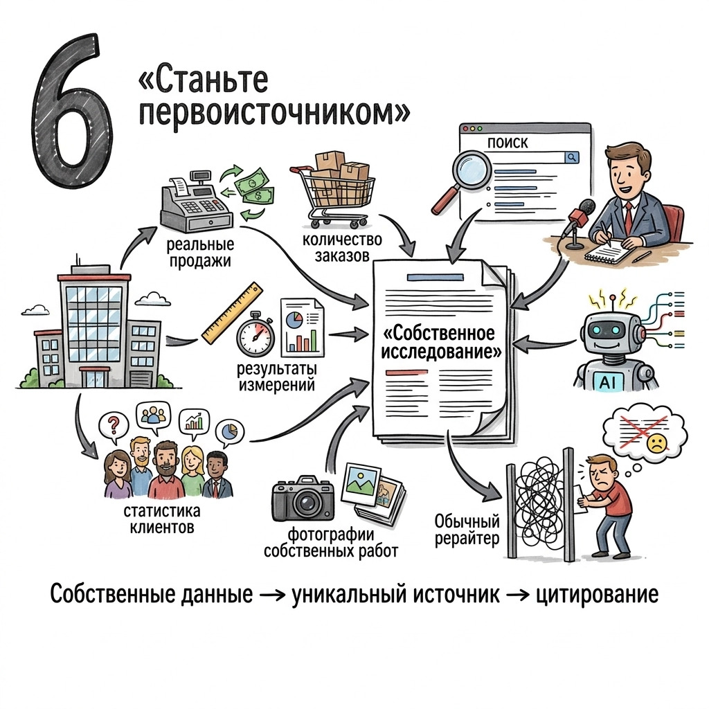 станьте первоисточником