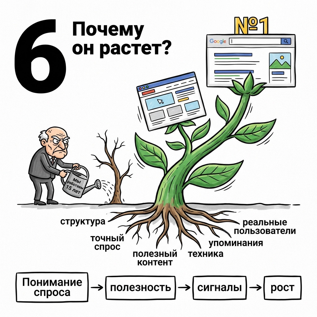 почему он растет?