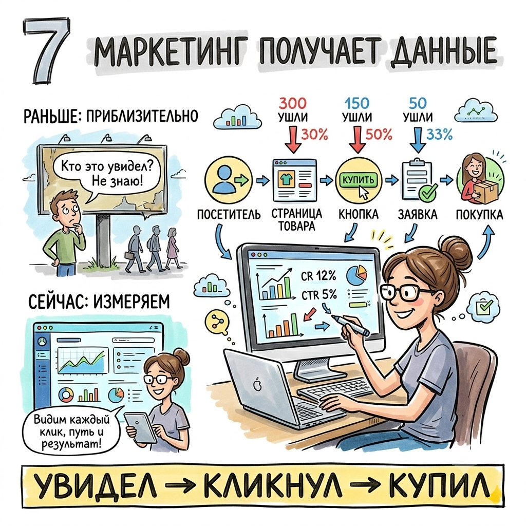 увидел, клинкнул, купил